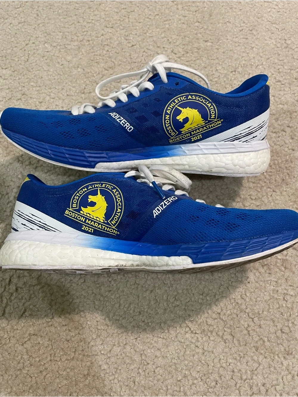 Adidas Adizero Boston 9 Marathon 2021 Edition Men's Running Sneakers Size 8.5